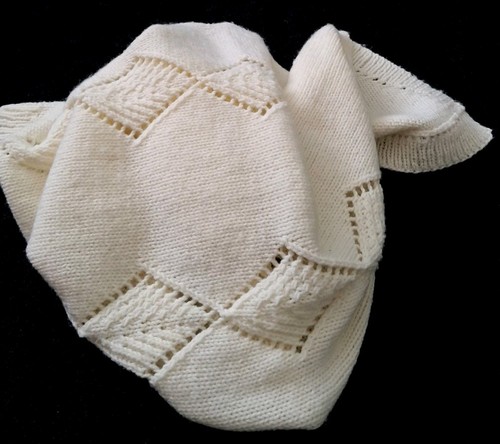 Hand knitted babys pram - pram, /