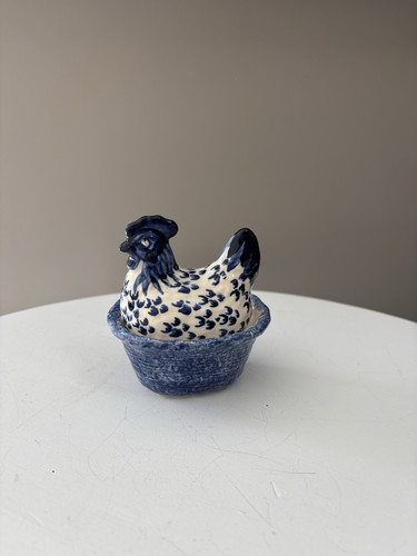 Emma bridgewater blue hen - bridgewater,