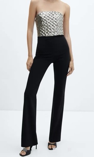 Mango sequin strapless - mango,