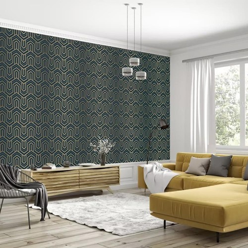 Malah geometric wallpaper - wallpaper, blue
