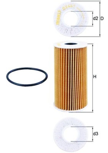 Mahle oil filter for - , renault