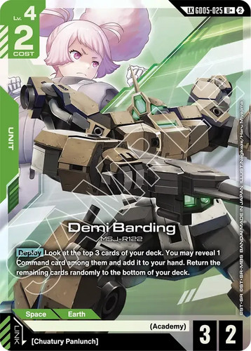 Gundam tcg demi barding - -, lk