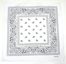 Men Women 100% Cotton Headband Bandana Square Neck Scarf Face Mask Cover Paisley