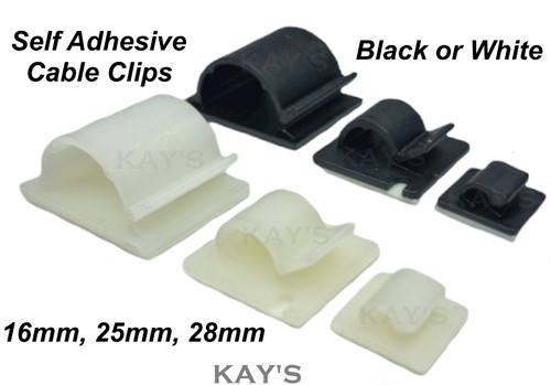 Self adhesive cable - self, clips