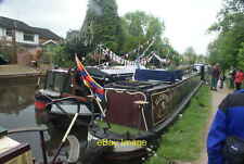 Photo 12x8 View of narrowboats