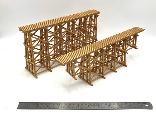 Scale wooden trestle - oo/ho,