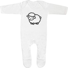 Cute sheep standing baby - sheep, standing'