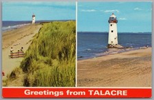 TALACRE - Flintshire Wales Multiview Postcard