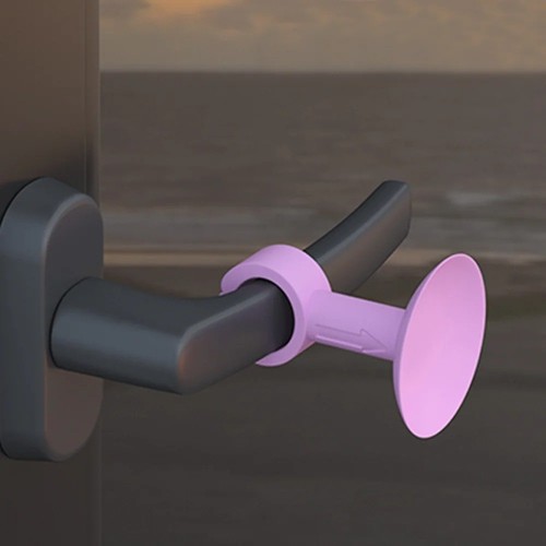 Silicone door stopper - silicone, suction