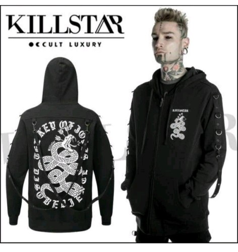 Killstar warhell studded zip - killstar,