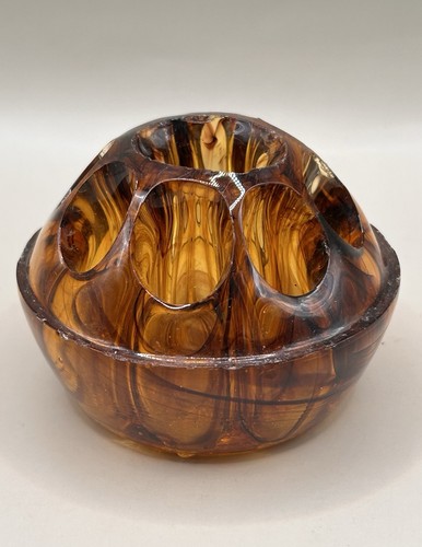 Vintage brown glass - vintage, 9-hole