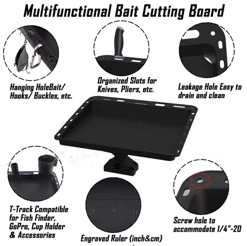 Bait board with mount - with,