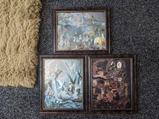 Dufex Vintage Foil pictures Prints x3 to include Faries and Wind in the willow