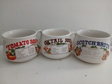 Vintage 80's Soup Recipe Bowl