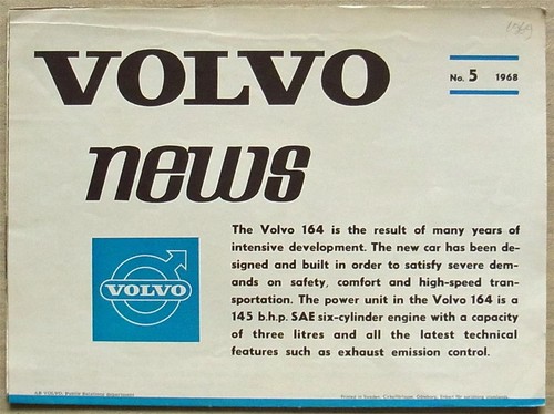 Volvo news 164 - news, car