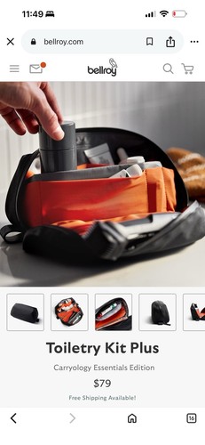 Bellroy toiletry kit plus - toiletry,
