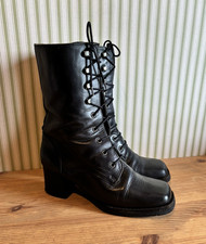 Red or Dead Lace Up Black