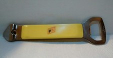 Vintage Foley Yellow Bakelite Bottle Opener FS Feeds 