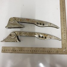 Pair of Chromed Bronze Highfield Levers for Keel Boat or Small Yacht