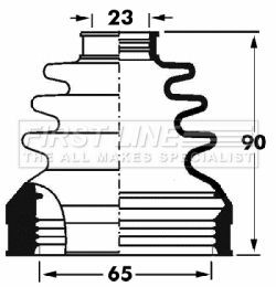 First line drive shaft bellow - line,