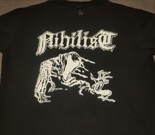 Nihilist T Shirt Size Large Death Metal Black Entombed Dismember Autopsy Carcass