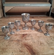 Kiddush Cup Set Silver Plated