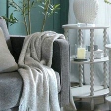 Large Grey Side Table with 3