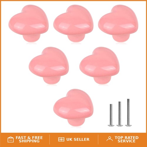 Set pink ceramic - pink, heart