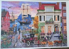 Schmidt Jigsaw Puzzle - Ship in the Harbour - 1000 Pieces - Complete
