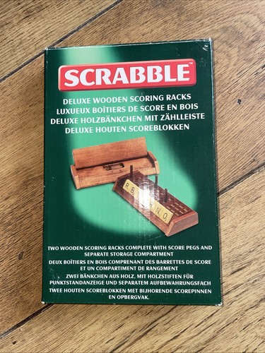 Vintage scrabble deluxe wooden - vintage,