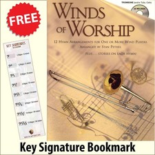Winds of Worship for Trombone Tuba or Cello Music Book/CD +FREE Bookmark
