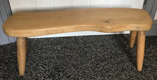 Vintage Solid Oak Stool Small