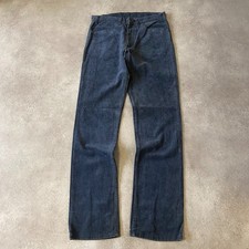 Levis Needle Cord Trousers Mens 30" Straight Leg Corduroy Pants, Navy