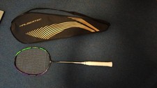 Li Ning Halbertec 9000 4UG5 Badminton Racket with Cover & Case