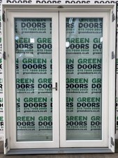 ALUMINIUM WOODEN FRENCH DOORS WHITE RATIONEL EXTERNAL EXTERIOR ALI METAL USED