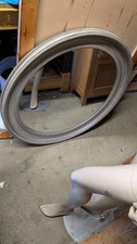 Large framed grey bevelled