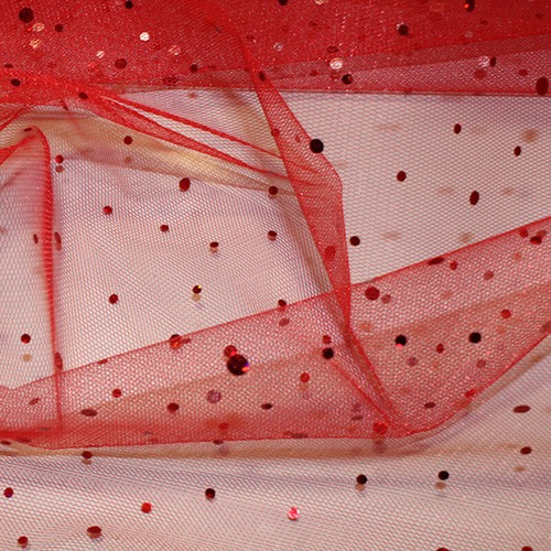 Hologram sequin tulle fabric - tulle,