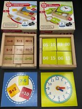 Playtive Maths & Time Learning Wooden Educational Toy  Resource Game Playset