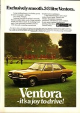 1973 VAUXHALL 'Ventora 3.3 Litre' Advert Vintage Original Print Ad 739/15