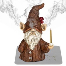 Gnome Incense Holder For Sticks Incense Cone Burner Ornaments Desk Decor Gift UK