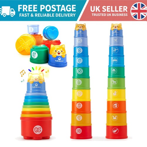 Montessori stacking cups - stacking, set