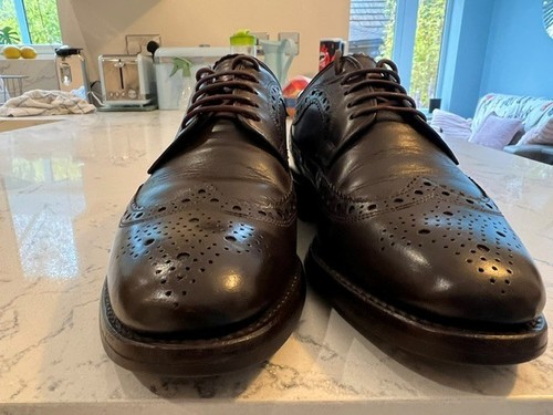 Mens loake dark brown - dark, brogues