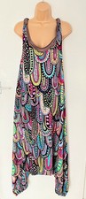 Bohemian Hippy Festival Harem Jumpsuit Multicoloured Size L 12 14