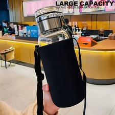 1L Glass Water Bottle High