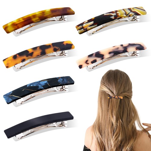 6pcs french barrette hair - 6pcs,