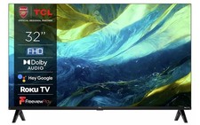 TCL SMART Roku TV 32RS550K 32" Full HD LED TV Freeview Play Netflix
