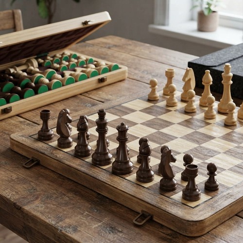 Magnetic chess set inch - set,