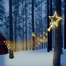 Christmas Shooting Star Light Decorations Outdoor Xmas Garden Decor LED Lighting