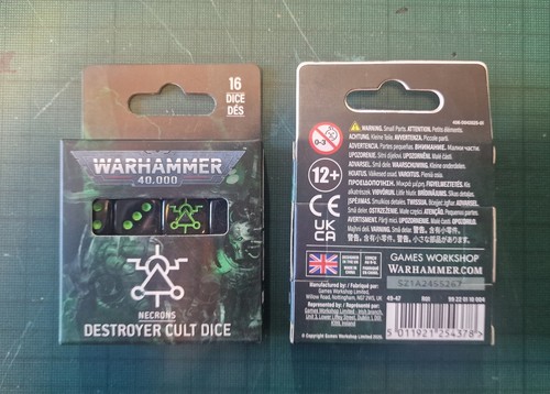 Necron destroyer cult dice - necron,