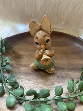 Vintage Pendelfin Rabbit PHUMF Green Figurine Hand Painted Stonecraft MI England